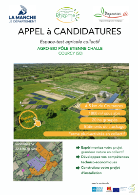 Appel à candidature pour intégrer un espace test agricole multiproduction en collectif