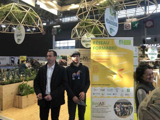 Formabio au Salon International de l'Agriculture sur le stand de l'Agence BIo