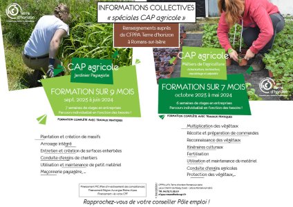 Information collective pour les formations CAPA Métiers de l'agriculture -Horticulture, pépinière et maraichage bio_ CAPA Jardinier paysagiste
